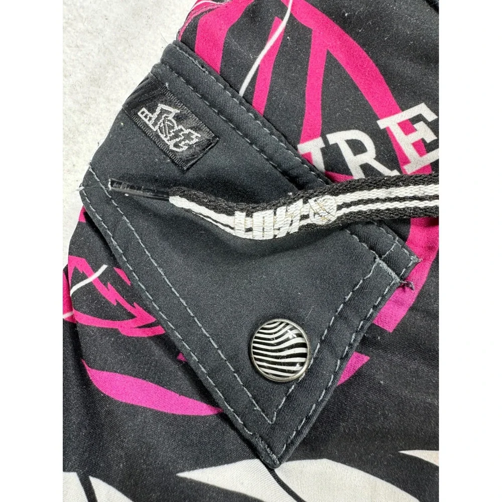 Lost Enterprises Y2K Mens Board Shorts Size 38 Graphic Masters of Mayhem Black